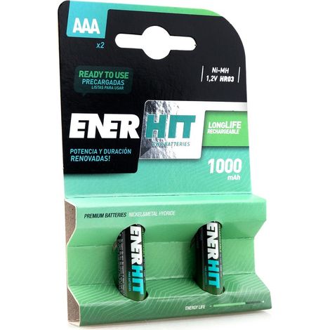 Enerhit Akku HR03 1000 mAh Blister 2 Einheiten