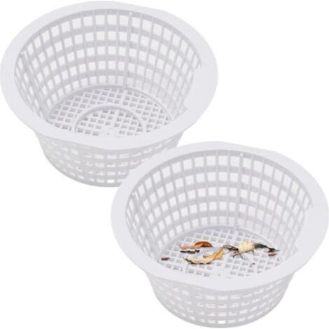 Panier de piscine, panier de filtration en 2 parties, écumoire haute performance pour feuilles et saletés, nettoyage efficace