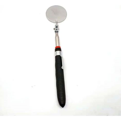 Miroir d'inspection de trousse d'outils télescopique, miroir de détection de réparation de voiture d'inspection de châssis de moteur, miroir rond (1/5)