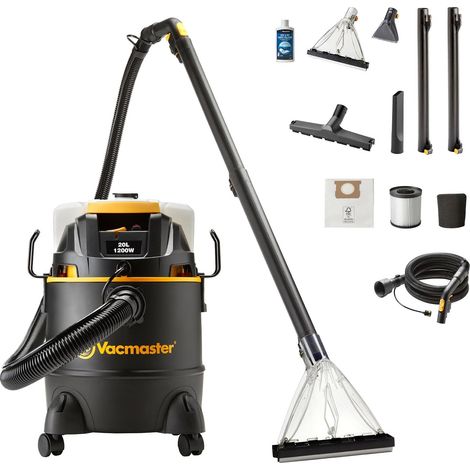 Vacmaster Pulitore 3 in 1 per pavimenti duri, pavimenti duri, tappeti e tappeti con doppio serbatoio, per pavimenti duri, tappeti e imbottiture (1/5)