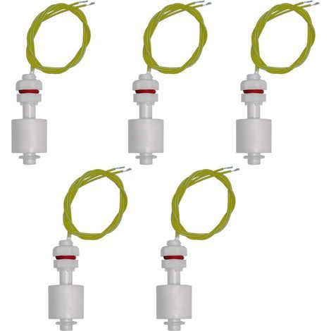 5er-Pack Schwimmerschalter für Wasserstände, vertikale Schwimmerschalter für Wasserstandssensoren (1/5)