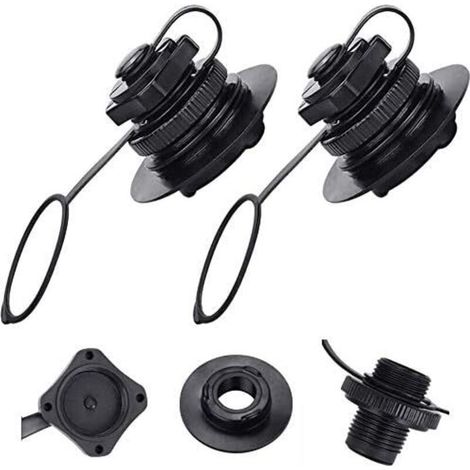 Valve spirale de gonflage 20mm – Bouchon universel à sens unique – Accessoire pour réparation bateau pneumatique – Installation facile