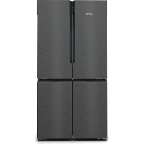Siemens iQ500 KF96NAXEA frigorifero side-by-side Libera installazione 605 L E Nero, Acciaio inox (1/2)