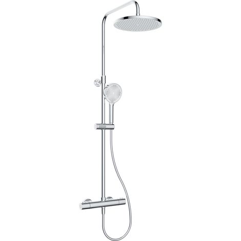 Primaster Duschsystem Aqua Therm mit Thermostat 3 Strahlarten chrom