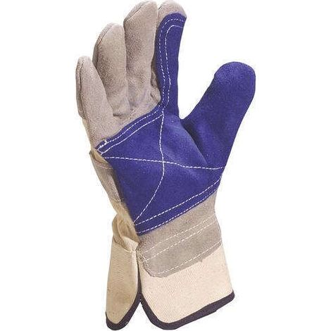 Gants docker croûte supérieure gris taille 10