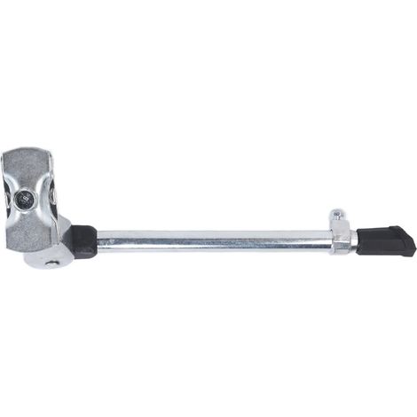 Support vélo réglable en alliage d'aluminium, béquille centrale pour vélos de route et VTT 24-27 pouces, argent (1/5)