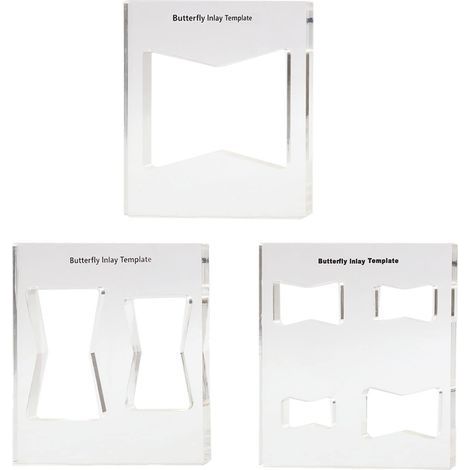 Lot de 3 modèles décoratifs pour le travail du bois, 7 en 1 pour nœud papillon décoratif (1/5)
