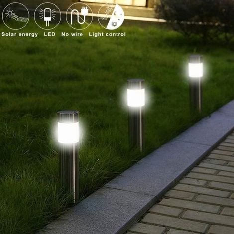 Grandes Lampes Solaires, Lumière Solaire Pour Jardin Et Extérieur, 2 Eclairages LED Design Pour Jardin, Chemin, Piscine (1/4)