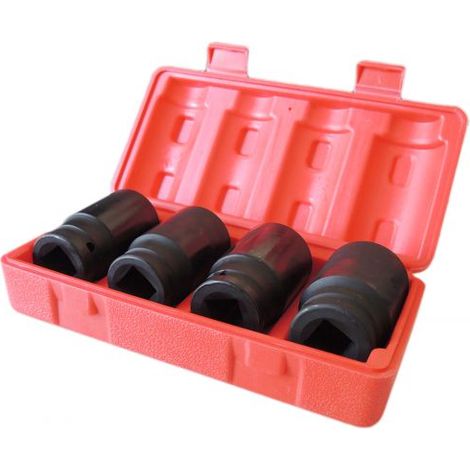 BUSSOLE BOCCOLE ESAGONALI PER PISTOLA AVVITATORE PNEUMATICO 4 PZ 1/2'' 30 A 36MM