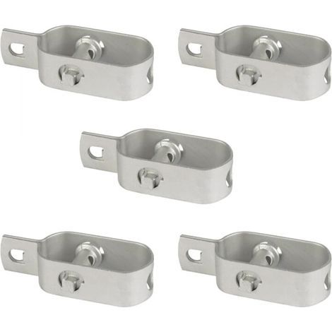 Set of 5 galvanized tensioners for cables up to 2.6 mm in diameter – 30 mm wide – 90 mm long – UV resistant (1/5)
