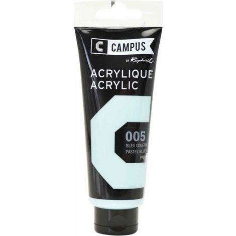Peinture acrylique - Bleu couffin n°005 - 100 ml - Résistance à la lumière - Séchage rapide