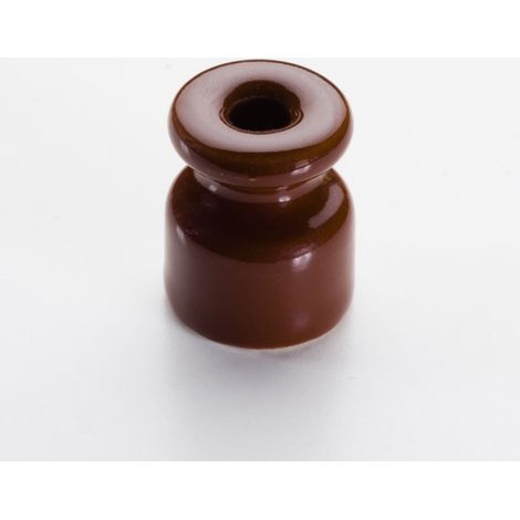 Isolatore ceramica marrone per Cavo Antichizzato Intrecciato 9001/M/MA Fai