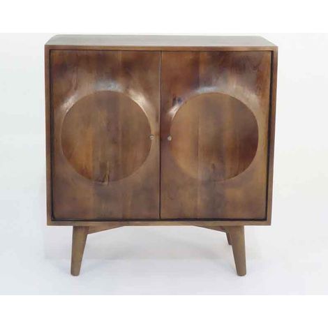 Meuble rangement 2 portes Bristol 76x40x81cm (1/2)