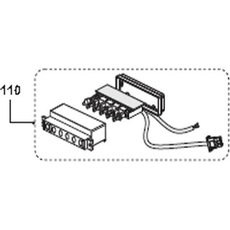 ENSEMBLE INTERRUPTEUR CLAVIER POUR HOTTE - 38452