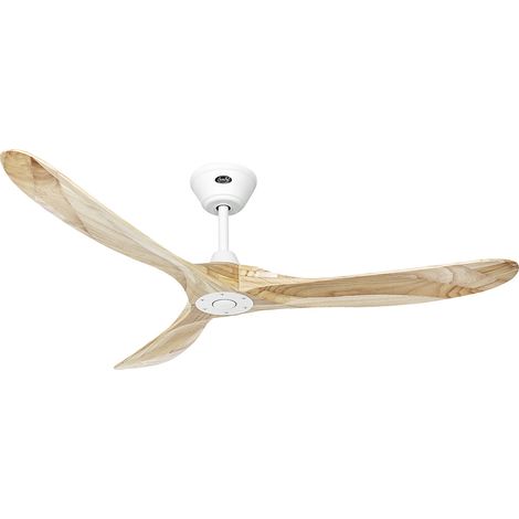 Casafan – Ventilateur de plafond 315214 152cm – 3 pales bois naturel – Télécommande – Fonction été/hiver – Ultra silencieux