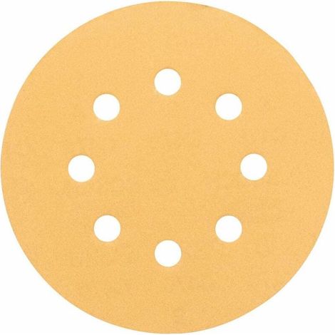 Disque abrasif Lot de 50 Perforé Bois 125 mm Grain 120, (1/5)