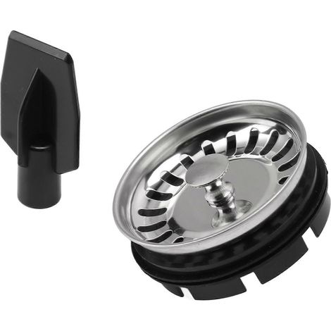 Bouchon filtrant pour broyeur de déchets alimentaires, bouchon d'eau, accessoires en acier inoxydable pour broyeur de déchets alimentaires (1/2)