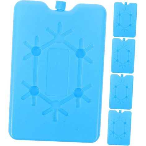 Juego de 8 bolsas de hielo para bolsas isotérmicas, neveras portátiles reutilizables para congelar el almuerzo. (1/4)