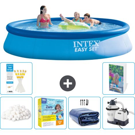 Intex Piscina Easy Set Rotonda - 396x84 cm - 7-pezzi  S75