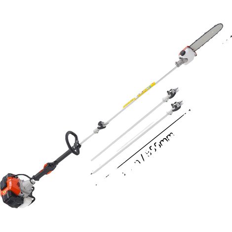 Scie à perche à gaz, moteur 2 temps, angle de coupe réglable, 10in 43cc fixe (1/2)
