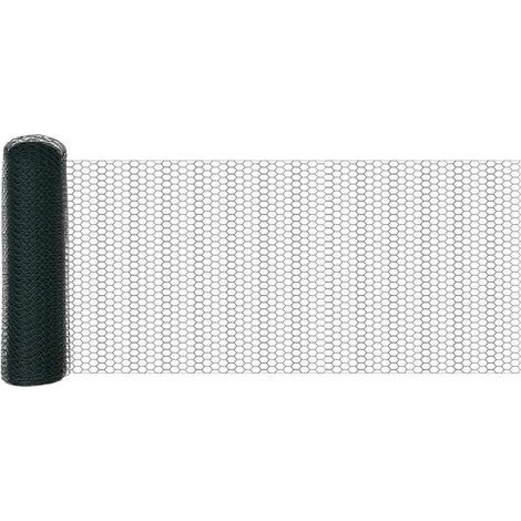 Clôture hexagonale verte, 0,4 x 10 mètres, PVC (1/5)