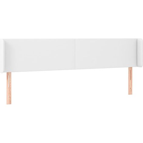 Maison Exclusive - Kopfteil mit Ohren Weiß 183x16x78/88 cm Kunstl