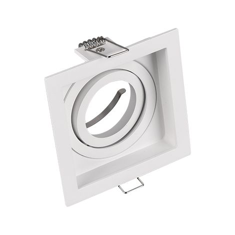 Spot encastré Trio Kenai blanc carré orientable GU10 (1/4)