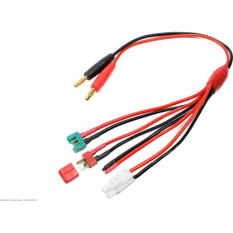 Revtec - Charge Lead - Universal 4in1 - Tamiya MPX Deans Free wire - 16 AWG Silicone Wire - 1 pc