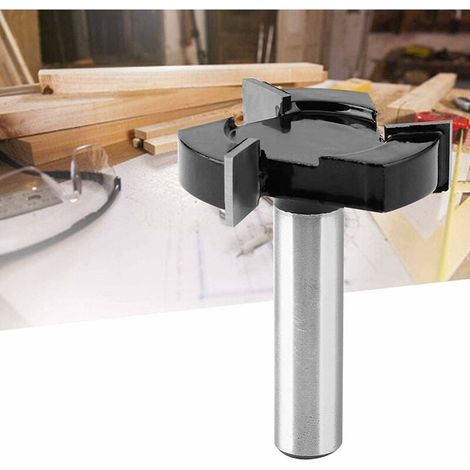 Face Milling Cutter - 3 Flutes - T Shape - Carbide Steel - For CNC Woodworking Machines - 1 Piece (1/5)