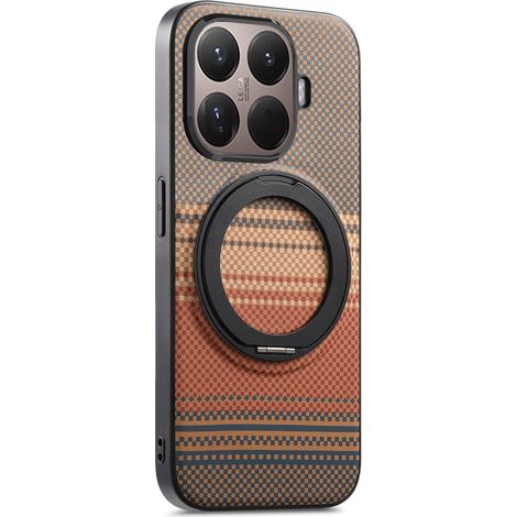 Funda Xiaomi 17T con soporte giratorio para MagSafe, color marrón. (1/5)