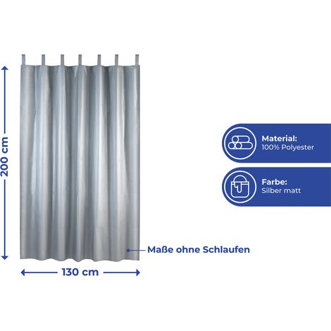 Maximex Thermo-Vorhang, blickdicht, Silber glänzend, Polyester silber matt (1/5)