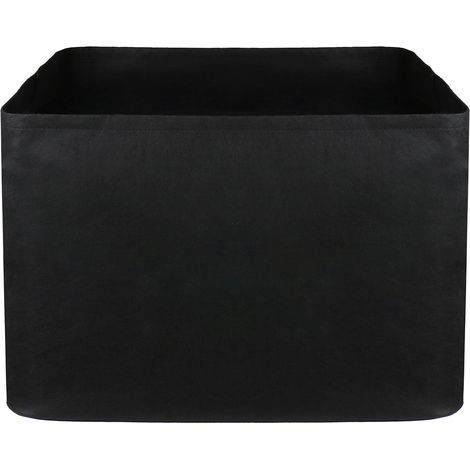 [Pflanzsack] + Multifunktionaler Filz-Pflanzsack 90x90x40cm Schwarz für Balkon, Terrasse, Patio, Stadtgärten (1/5)