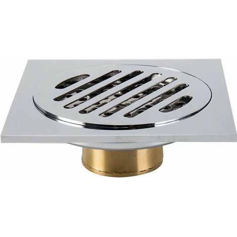 Griglia di scarico per doccia, scarico a pavimento in acciaio inox, filtro antiodore per capelli, scarico per lavabo doccia in acciaio, canale di scarico per doccia in acciaio inox, raccogli capelli p (1/4)