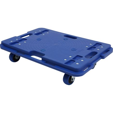 Chariot de transport de meubles 60 x 40 x 13cm à 4 roues, capacité de 150 kg, pour le déménagement de marchandises