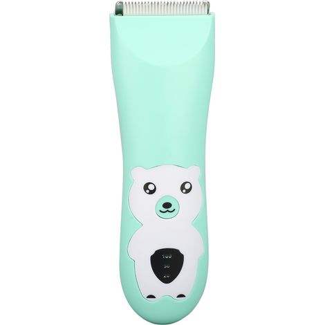 Tondeuse à cheveux pour bébé avec lame en céramique, indicateur de mise sous tension LED, étanche et silencieuse, idéale pour les enfants. (1/5)