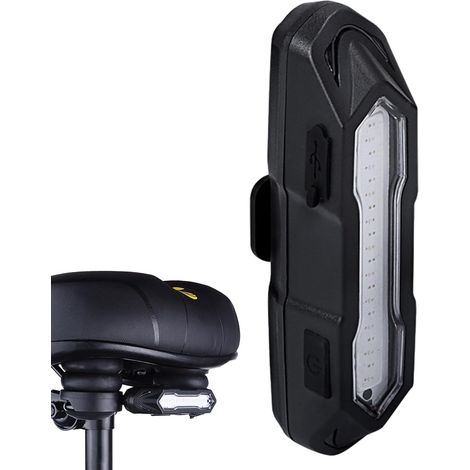 Feu arrière LED pour vélo rechargeable USB, éclairage de sécurité rouge étanche avec plusieurs modes, idéal pour vélo électrique, VTT, route et randonnée (1/5)