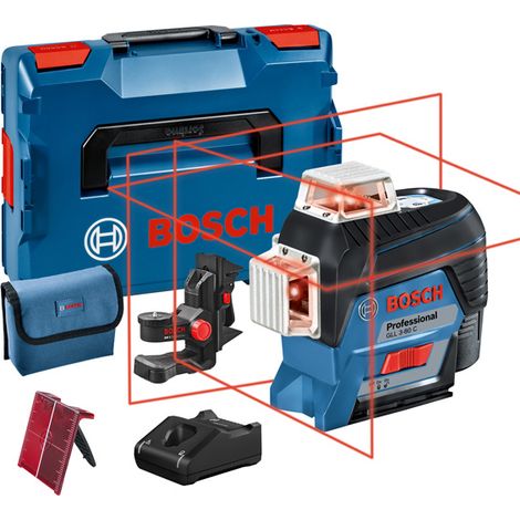 BOSCH GLL3-80C Láser de Línea - Auto 3 planos 30m + BM1 L-BOXX - 0601063R02 (1/5)