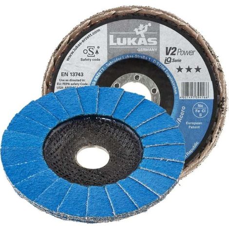Lukas Disco a lamelle 125 mm per molatura e sbavatura