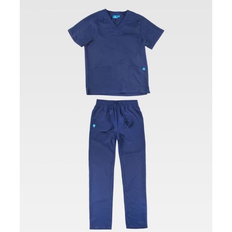 Conjunto unisex de casaca y pantalón, para servicios B9130 WORKTEAM XS Marino (1/2)