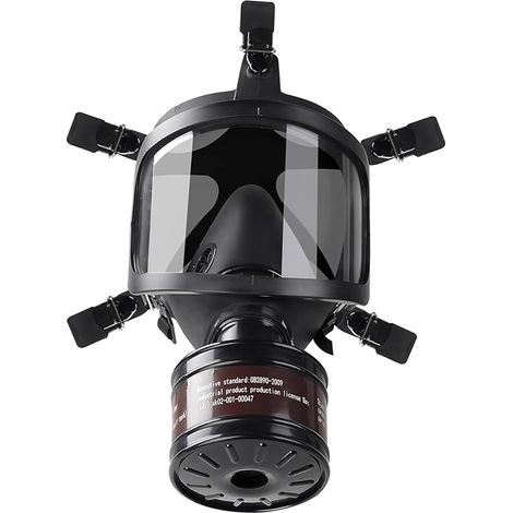 Masques à gaz chimiques, masque respiratoire intégral avec filtre à charbon actif 40 mm pour poussière,gaz,vapeurs,produits chimiques,résine,ponçage (1/5)