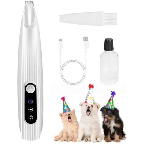 Tondeuse à pattes de chien améliorée, mini lame de 9 mm (environ 1/3 po),tondeuse pour animaux de compagnie rechargeable de type C (1/5)
