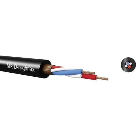 [NEUWERTIG] B-Ware Kabeltronik Mikrofonkabel Audiokabel Mik D Classic Schwarz 2 X 0.22 Mm² 100 M