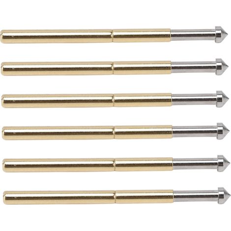 Lot de 100 sondes à ressort coniques résistantes à la corrosion, de 2,0 mm, pour tests pratiques de composants traversants. (1/5)