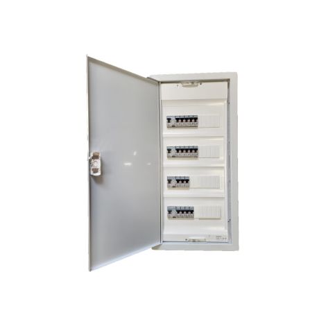 Legrand - Tableau u00e9lectrique encastru00e9 pru00e9-u00e9quipu00e9 pour T4 - 13 modules - 4 Rangu00e9es - AUTO - Ru00e9f: LEGTABLEAUT4E (1/5)