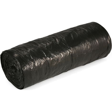 Paquete de 100 bolsas de basura de plástico, 5 rollos – capacidad de 18 litros, para uso doméstico diario. (1/4)