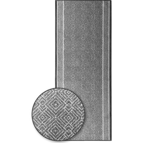 Teppich-Läufer auf Maß Olymp Silber  80 x 100 cm