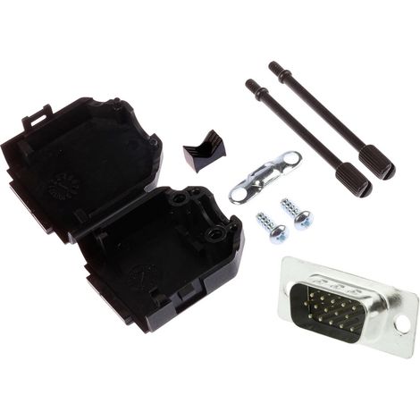 MH Connectors MHDPPK9HD15MS-K D-SUB Stiftleisten-Set 180 ° Polzahl: 9 Lötkelch 1 St.