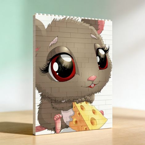 Kit cadre en briques créatif à faire soi‑même, cadeau de la Saint‑Valentin pour lui et elle (1/5)