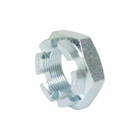 Écrou crénelé bas M16x1,5 DIN 937 galvanisé. (1/5)