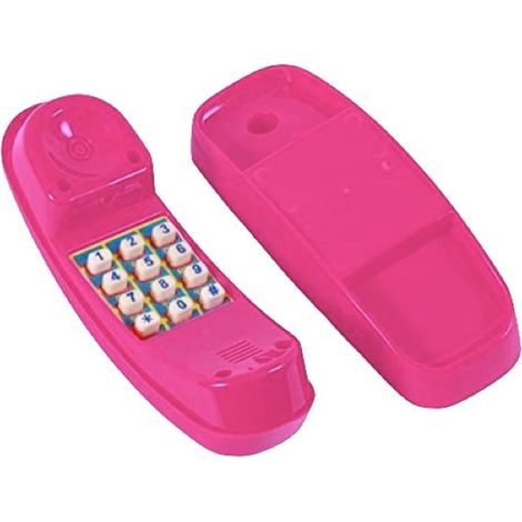 Rebo Garden Climbing Frame Accessories - Plastic Play Phone - Pink (1/2)